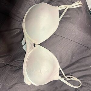 Cotton candy color bra, slightly warn